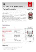 31SS ANTISTRAPPO ASSIALE IN ACCIAIO INOSSIDABILE