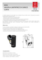 442S Valvola limitatrice corta