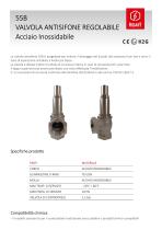 55B SS Antisifone regolabile acciaio inossidabile