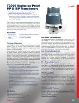 T2000 Explosion Proof I/P & E/P Transducers