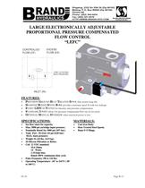LARGE ELECTRONICALLY ADJUSTABLE PROPORTIONAL PRESSURE COMPENSATED FLOW CONTROL ?LEFC?