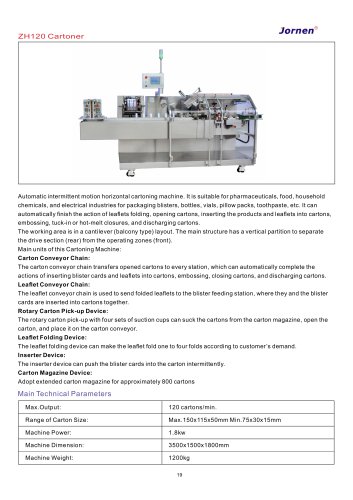 ZH120 Cartoner