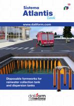 Disposable formworks for rainwater collection tank and dispersion tanks