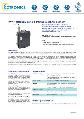 Zone 1 Portable WLAN System iWAP MOBILE