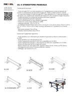 MACCHINA MANUALE PER STESURA TESSUTI, STENDITORE MANUALE PER TESSUTI, STENDITORE MANUALE UL-3-1
