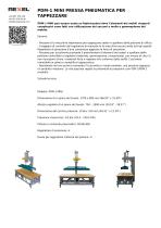 PDM-1 MINI PRESSA PNEUMATICA PER TAPPEZZARE (PER PANCHE, TESTIERE)
