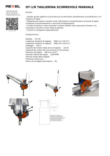 TAGLIABORDI MANUALE, TAGLIA ESTREMIT&Agrave; TESSUTO MANUALE, TAGLIATORE TESSILE MANUALE OT-1/R - OT-2/R