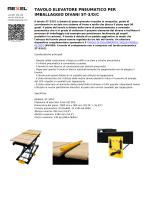 TAVOLO ELEVATORE PNEUMATICO PER IMBALLAGGIO DIVANI ST-3/O/C-1