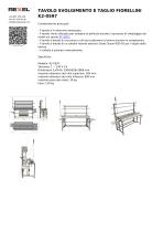 TAVOLO SVOLGIMENTO E TAGLIO FIORELLINI K2-0597-1