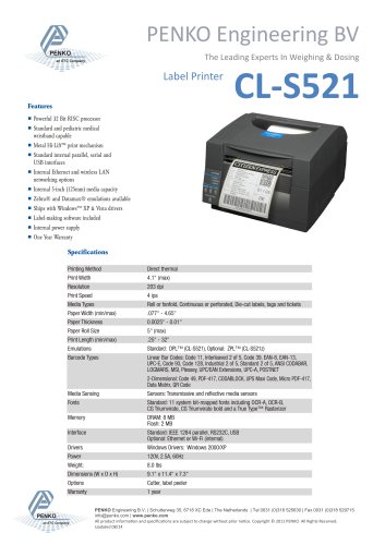 Printer Label Desktop CLP-521