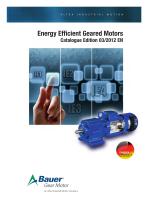 Energy Effcient Geared Motors AC Line Operated Catalogue Edition 12/2021 EN