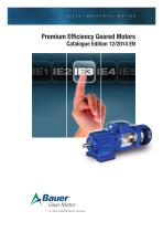 Premium Efficient Geared Motors (IE3)