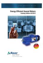 US Catalogue BAUER B2010 Energy Efficient Geared Motors