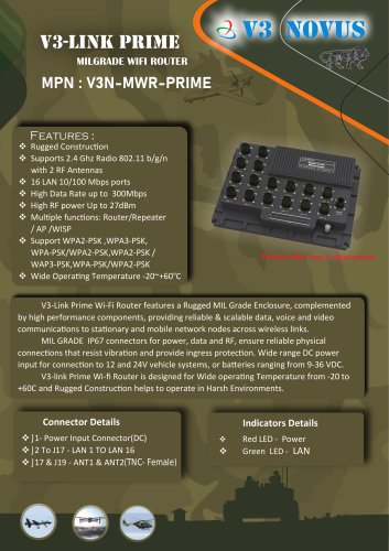 16 Port- MILGRADE WIFI ROUTER