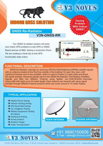 GNSS Re-Radiator -1 Channel