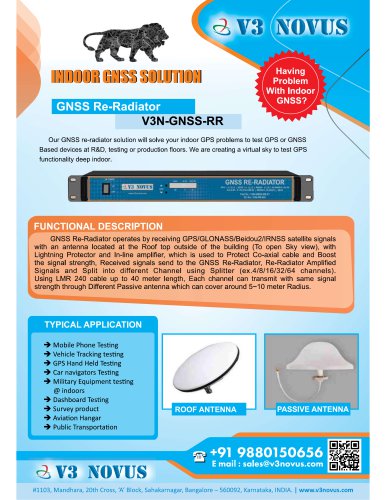 GNSS Re-Radiator - 4 channel