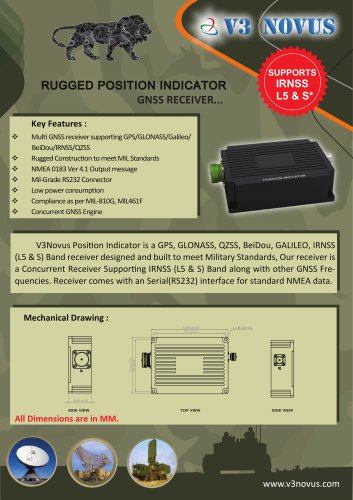 RUGGED POSITION INDICATOR - GNSS RECEIVER