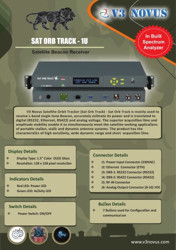 Satellite Beacon Receiver -1U