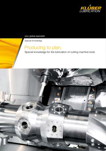 Metalworking  - Lubrication of machine tool systems