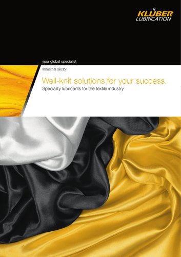 Textile industry - Well-knit solutions for your success