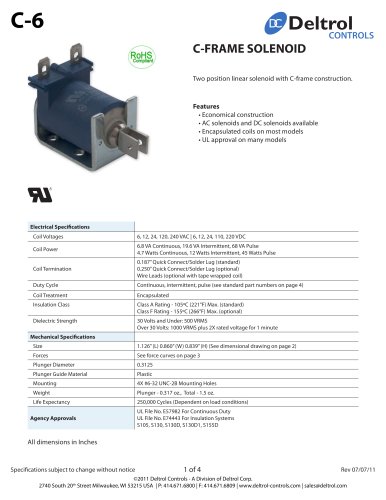 C-6 C-Frame Solenoid