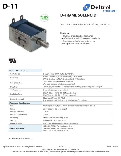 D-11 D-Frame Solenoid