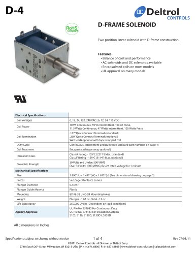 D-4 D-Frame Solenoid