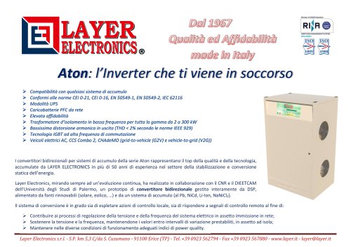 Convertitori bidirezionali per accumulo serie Aton