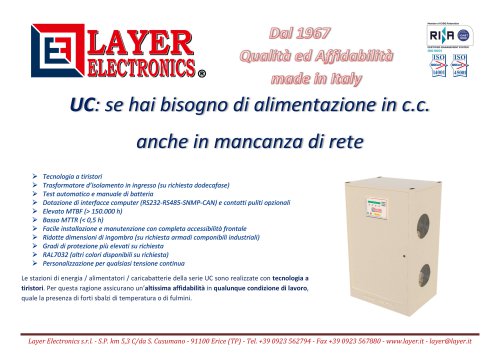 Stazioni di Energia serie UC
