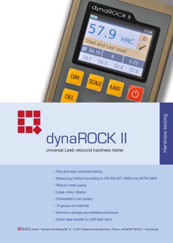 Leeb Hardness Tester dynaROCK II