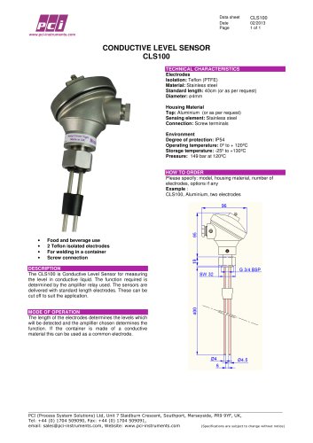 Conductive Level Sensor CLS100