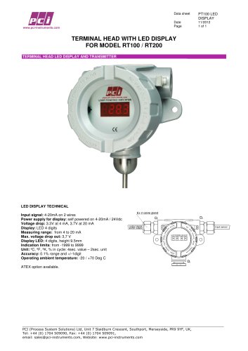 Terminal Head with LED Display