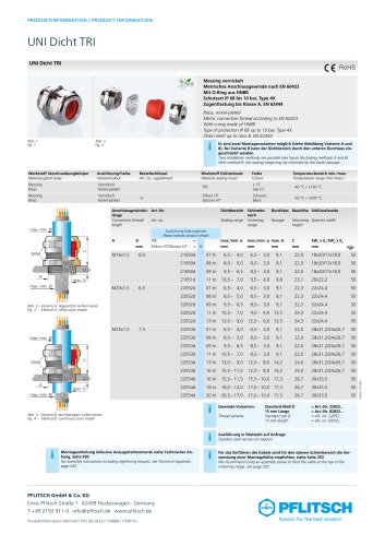 Product information UNI Dicht TRI