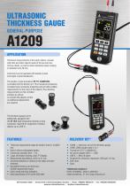 A1209 - ultrasonic thickness gauge with large high contrast display