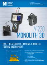 A1220 MONOLITH 3D - ultrasonic pulse velocity and flaw detector