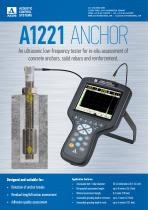 A1221 ANCHOR - ultrasonic low-frequency tester for in-situ assessment of  concrete anchors, solid rebars and reinforcement