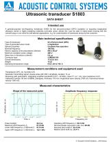 S1803 – Longitudinal wave DPC transducer 100 KHz