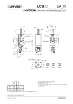 LCB32_Unità di centraggio pneumatica compatta, sensore posteriore, ﬁ ssaggi standard UNIVER, singola asta - 2