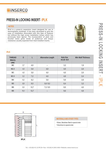 IPLK Expansion Inserts