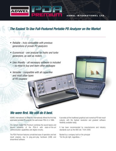 Partial Discharge Analysis - Model PDA Premium