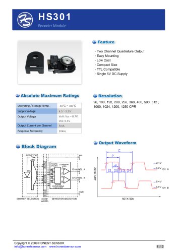 HS301 Datasheet