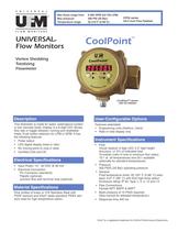 CoolPoint vortex flow meter for water or corrosives CoolPoint D2 Totalizer series (3/4 -2 inch)