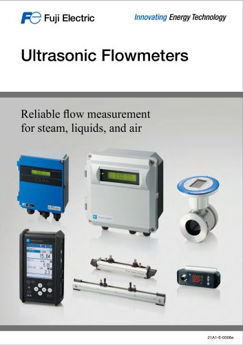Ultrasonic flow meters for liquids, steam and air