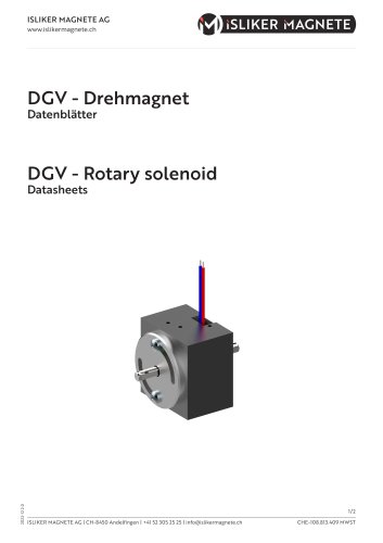 DGV - Rotary Solenoids