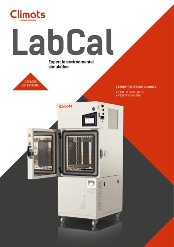 LABCAL _LABORATORIES TEMPERATURE AND CLIMATIC TESTS