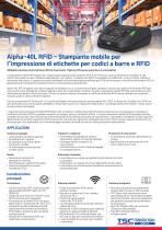 Alpha-40L RFID - Stampante mobile per l‘impressione di etichette per codici a barre e RFID - 1