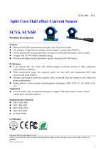 Split core hall sensor datasheet SCY6D Series, Ipn 30A..500A