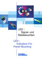 LED - Indicators For Panel Mounting