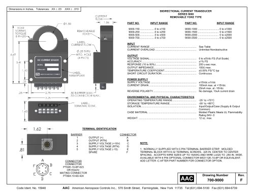 Model 9000 Bidirectional Current Transducer