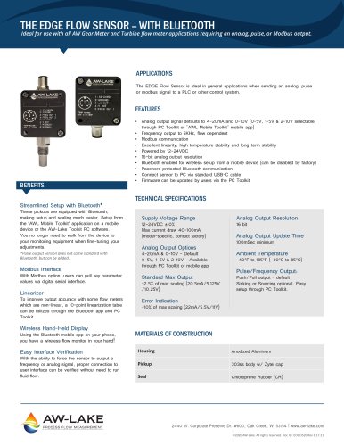 THE EDGE FLOW SENSOR – WITH BLUETOOTH